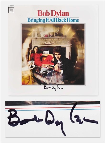 Bob Dylan Signed Album Bringing It All Back Home -- With a COA From Jeff Rosen