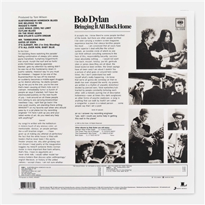 Bob Dylan Signed Album ''Bringing It All Back Home'' -- With a COA From Jeff Rosen