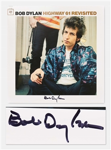 Bob Dylan Signed Album Highway 61 Revisited -- With Jeff Rosen COA