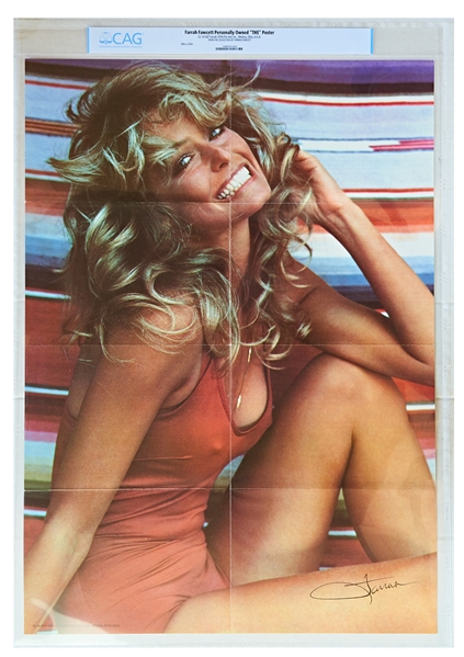Farrah Fawcetts The Poster That Defined a Decade -- Likely a First Edition & From the Personal Collection of Farrah, as Authenticated by CAG