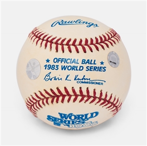 Cal Ripken, Jr. Signed 1983 World Series Commemorative Baseball -- With MLB Hologram COA