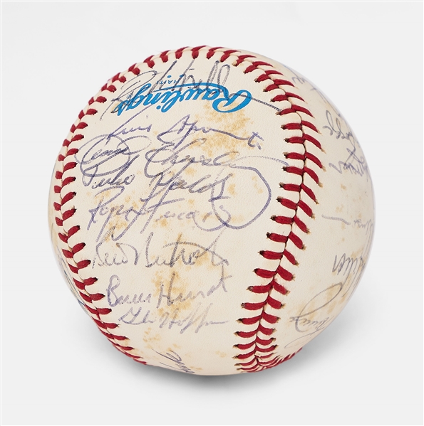 Boston Red Sox 1983 Team-Signed Baseball -- With 29 Signatures Including Wade Boggs, Carl Yastrzemski and Jim Rice
