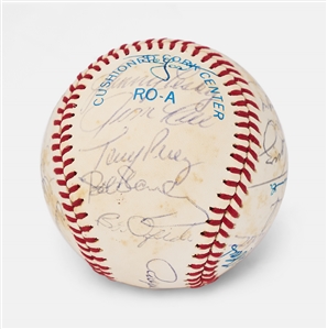 Boston Red Sox 1983 Team-Signed Baseball -- With 29 Signatures Including Wade Boggs, Carl Yastrzemski and Jim Rice