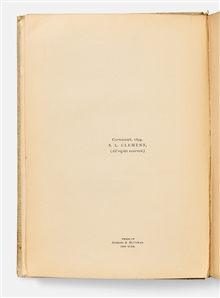 First Edition of ''Tom Sawyer Abroad'' by Mark Twain