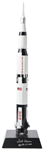 Fred Haise Signed Apollo Saturn V Rocket Model