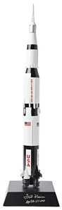 Fred Haise Signed Apollo Saturn V Rocket Model