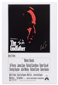 Al Pacino Signed 16 x 24 Photo of The Godfather Movie Poster