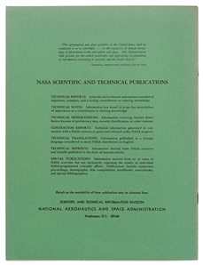 Frank Borman Signed NASA Report on Moon Rocks -- With Novaspace COA