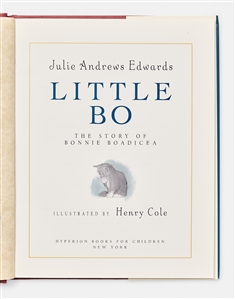 Julie Andrews Signed Children's Book ''Little Bo''