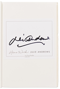 Julie Andrews Signed First Edition of Her Memoir ''Home Work''