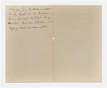 Supreme Court Justice Oliver Wendell Holmes. Jr. Autograph Letter Signed, Referencing the Civil War Battle of Antietam Where He Was Severely Wounded by a Bullet to the Neck