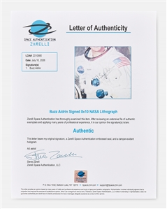 Apollo 11 Crew-Signed White Spacesuit Photos -- Each Photo Uninscribed -- With Zarelli COAs for All Three Photos