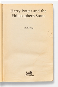 First Edition, First Printing Softcover of Harry Potter and the Philosopher's Stone by J.K. Rowling