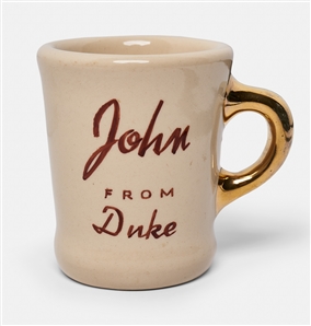 John Wayne Coffee Mug from ''The Alamo'' -- Wayne's Favorite Mug from All His Films