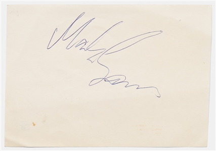 AC/DC Signatures -- Includes 2 by Bon Scott, Plus Angus Young & Mark Evans, All Acquired in January 1977 -- With Roger Epperson COA