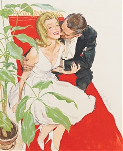 Marshall Dawson Miller Gouache on Board Illustration Artwork