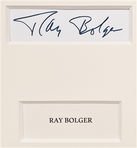 Judy Garland, Bert Lahr, Ray Bolger & Jack Haley Signed Display for ''The Wizard of Oz'' -- With PSA, Beckett & JSA COAs for All Signatures