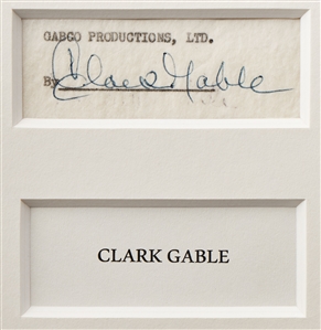 Clark Gable and Vivien Leigh Signed ''Gone With the Wind'' Display -- With PSA COAs