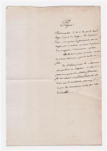 Napoleon Bonaparte Letter Signed in June 1806 -- PSA Encapsulated with Napoleon's Signature Graded a Perfect 10