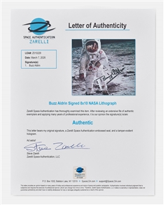 Buzz Aldrin Signed 10'' x 8'' ''Visor'' Photo, Without Inscription -- With Zarelli COA