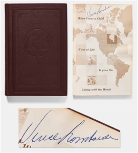 Vince Lombardi Signed Inspirational Book, Words to Live By Without Inscription -- With PSA COA