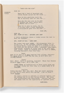 Original and Complete ''Gone With the Wind'' Final Shooting Script