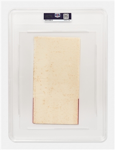 Colonel Sanders Signed Kentucky Fried Chicken Napkin from 1973 -- PSA Encapsulated with Sanders' Signature Graded 9