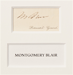 Abraham Lincoln & His Entire Cabinet Signed Display with a Photograph of the Reading of the Emancipation Proclamation -- Measures Over 39'' x 32''