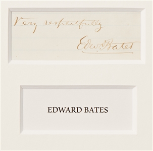 Abraham Lincoln & His Entire Cabinet Signed Display with a Photograph of the Reading of the Emancipation Proclamation -- Measures Over 39'' x 32''
