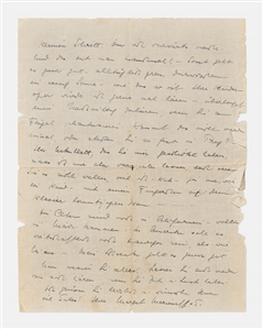 Margot Einstein Lot of Two Autograph Letters Signed in 1933 and 1938 to Composer Walter Kaufmann