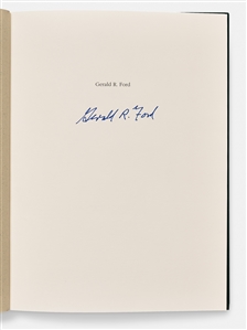 Gerald Ford Signed Copy of ''The War Powers Resolution: A Constitutional Crisis?''