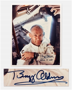 Buzz Aldrin Signed 8 x 10 Photo Without Inscription -- With Zarelli COA