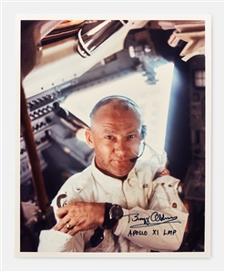 Buzz Aldrin Signed 8'' x 10'' Photo Without Inscription -- With Zarelli COA