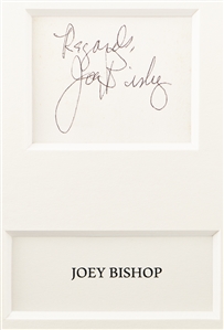 The Rat Pack Signed Display, Featuring the Signatures of All Five: Frank Sinatra, Dean Martin, Sammy Davis, Jr., Peter Lawford and Joey Bishop -- With PSA and JSA COAs