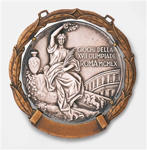Silver Medal From the 1960 Rome Summer Olympics, Awarded for Canoeing