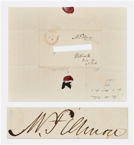 Millard Fillmore Signed Free Frank Holograph Envelope