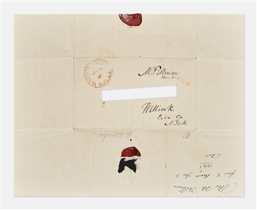 Millard Fillmore Signed Free Frank Holograph Envelope