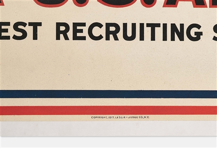The Most Famous American Artwork, the Original ''I Want You'' World War I Recruitment Poster by James Montgomery Flagg -- Near Fine Condition with Vibrant Colors