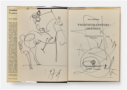 Salvador Dali Original Signed Artwork of Don Quixote, Riding His Horse with Sword Drawn