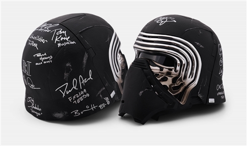 Star Wars: The Force Awakens Cast-Signed Kylo Ren Helmet -- Signed by Adam Driver and 12 More Cast Members -- With Celebrity Authentics COAs
