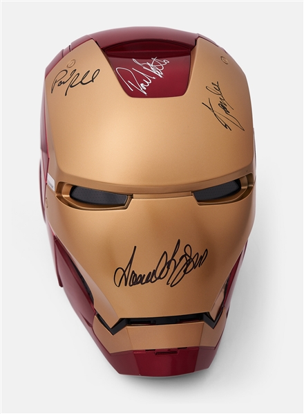 Stan Lee & Avengers Cast-Signed Iron Man Helmet -- With Celebrity Authentics COAs