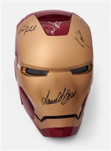 Stan Lee & Avengers Cast-Signed Iron Man Helmet -- With Celebrity Authentics COAs