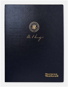 Norman Rockwell Signed Limited Edition Lithograph of John F. Kennedy -- Appeared as the Cover of ''The Saturday Evening Post'' in 1960
