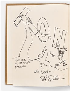 Shel Silverstein Signed & Hand-Illustrated Early Edition of ''Where the Sidewalk Ends'' -- ''Idle Hands Are the Devil's Playground''