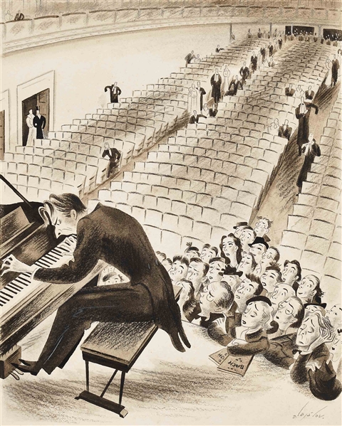 The New Yorker Cover Artwork by Constantin Alajalov from March 1936 -- Measures 10.5 x 13
