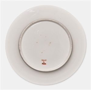 James Madison White House Dessert Plate in Near Fine Condition -- The First Set of Presidential China to Be Used in the White House After Its Destruction in the War of 1812