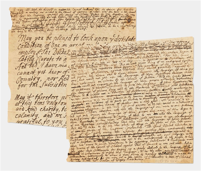 Isaac Newton Autograph Manuscript