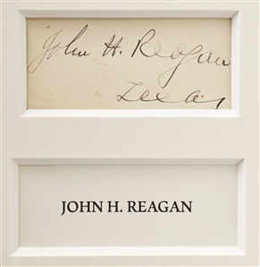 Jefferson Davis and His Confederate Cabinet Signed Display -- Includes Signatures of Robert E. Lee, Jefferson Davis, Judah P. Benjamin & 6 More