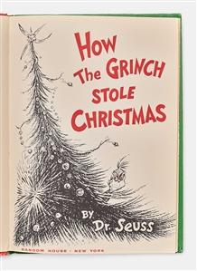 Dr. Seuss Signed Copy of His Classic Children's Book, ''How the Grinch Stole Christmas'' -- Without Inscription