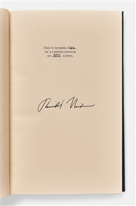 Richard Nixon Signed Deluxe Limited Edition of His Memoir ''In The Arena''